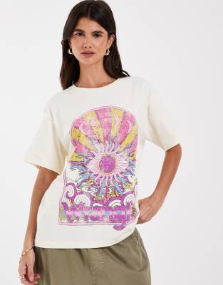 Wrangler, Damen, Shirts, T-Shirt Girlfriend, Weiss, (M) - Bild 5
