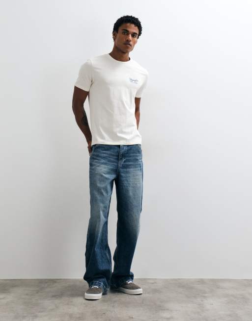 Wrangler T-Shirt mit Grafikprint in Wollweiß, 3 von 5