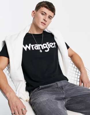 wrangler t shirt black