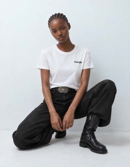 Wrangler T-Shirt mit Rückenprint in Weiß, 6 von 9