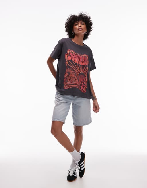 Wrangler - T-shirt nera con stampa grafica sul petto, 2 di 4