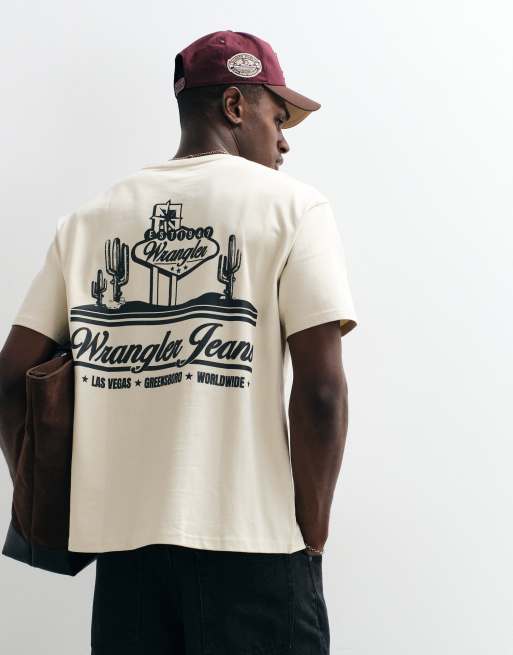 Wrangler - T-shirt style vintage - Crème