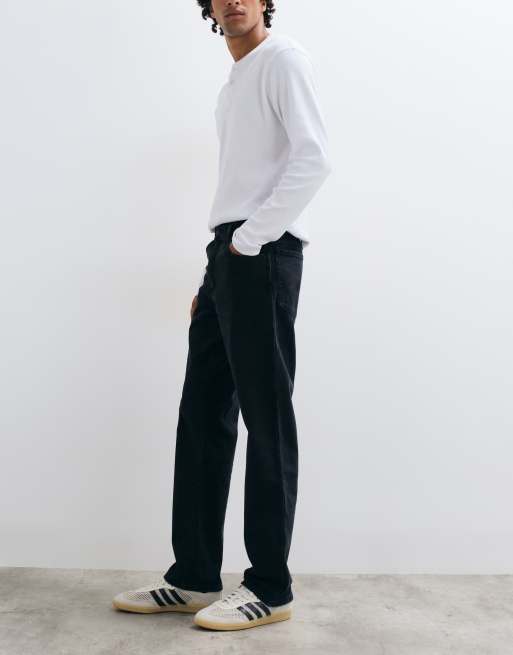 Wrangler texas denim jeans in black, 3 of 5