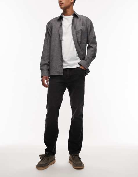 Wrangler – Texas – Grå, raka jeans - view 1