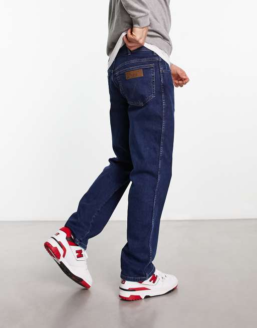 Wrangler - Texas - Jeans met rechte pijpen in donkerblauw