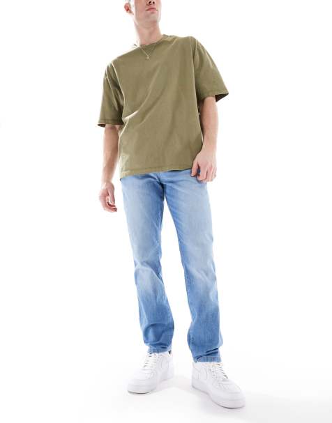 Wrangler - Texas - Jeans slim leggeri lavaggio chiaro - view 1