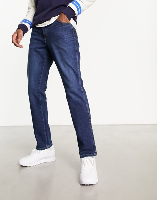 Wrangler – Texas – Niebieskie dopasowane jeansy