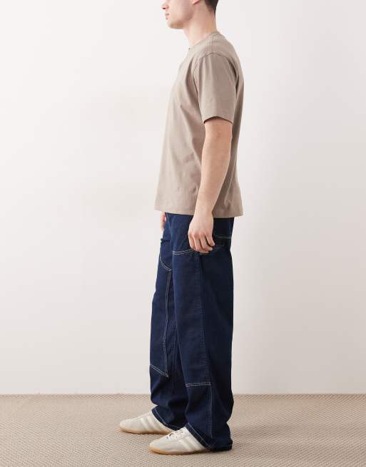 Wrangler - Timmermansjeans met dubbele knie in donkerblauw, 2 van 5