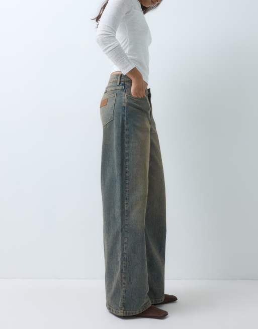 Wrangler vaqueros ultra barrel en azul lavado, 3 de 5