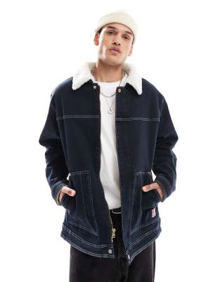 Wrangler CLASSIC JACKET - Veste en jean - mid stone/denim bleu