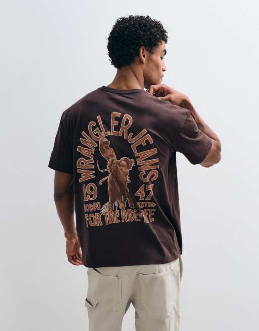 Wrangler vintage T-shirt i brun