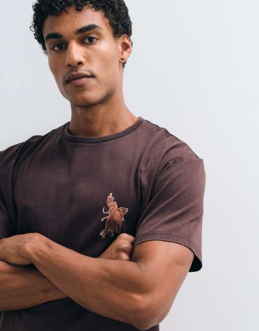 Wrangler vintage t-shirt i brun, 3 av 5