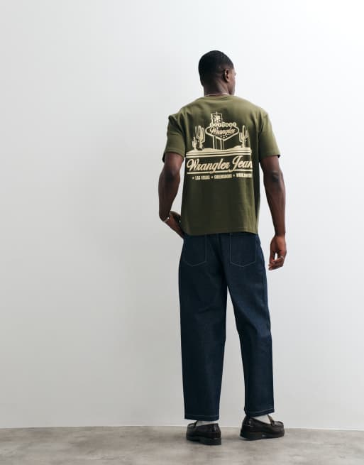 Wrangler vintage T-shirt i grøn, 3 af 10