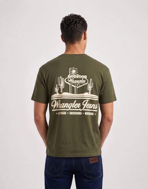 Wrangler vintage T-shirt i grøn, 6 af 10