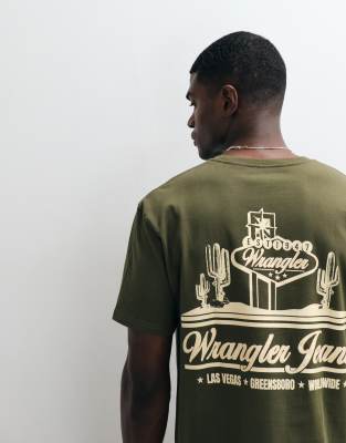 Wrangler, Herren, Shirts, T-Shirt Vintage, Grün, (M) - Bild 5