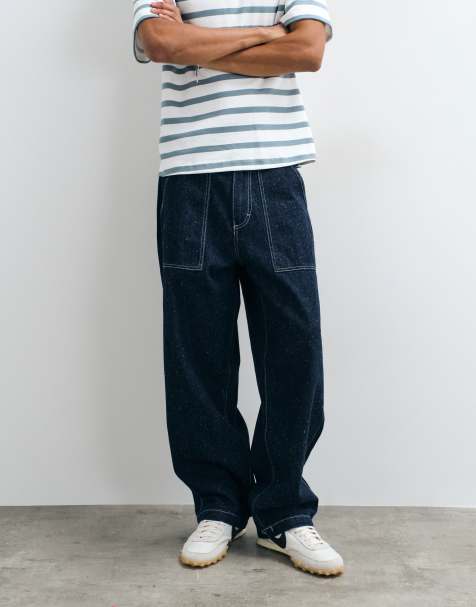 Wrangler werkbroek in denim donkerblauw - view 1