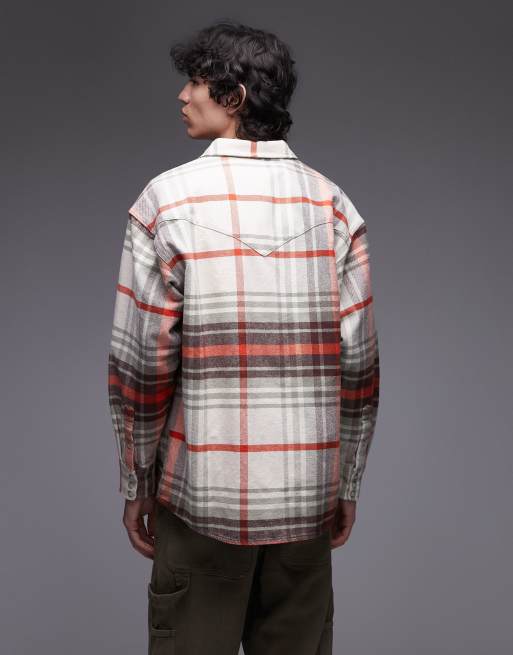 Wrangler – Western-Hemd in weiß/rot kariert, 3 von 5