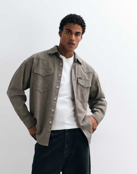 Wrangler western shirt in beige - view 1