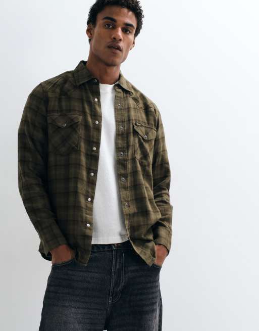 Wrangler western shirt in green, 4 of 5