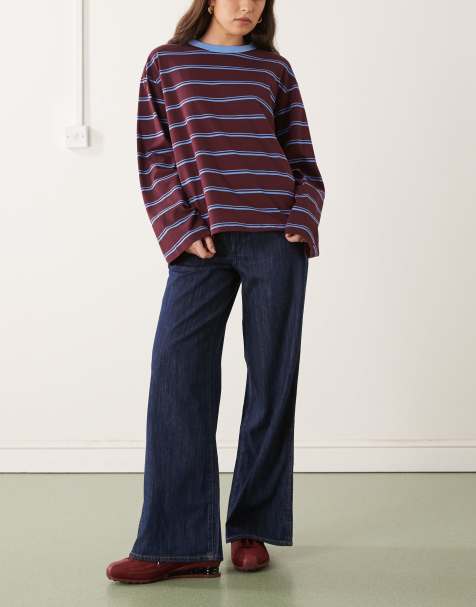 Wrangler - World Wide - Jeans morbidi a vita medio alta blu navy - view 1