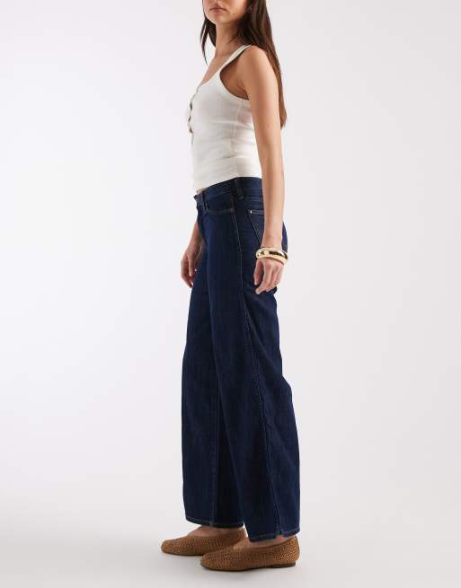 Wrangler - World Wide - Jeans morbidi a vita medio alta blu navy, 3 di 5