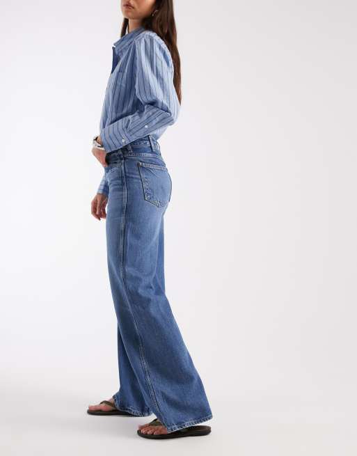 Wrangler - World Wide - Zachte jeans met halfhoge taille in lichte wassing, 3 van 5