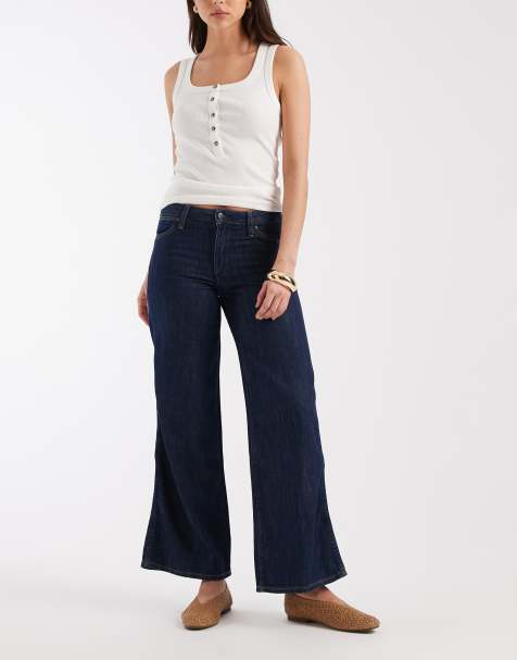 Wrangler - World Wide - Zachte jeans met halfhoge taille in marineblauw - view 1