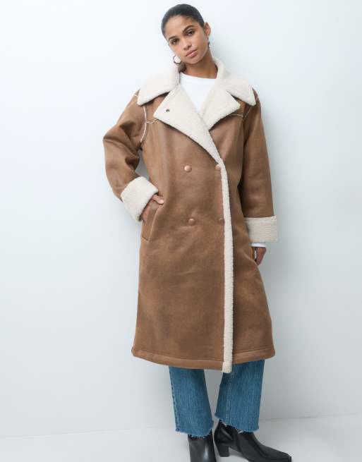 Wrangler wrange coat in brown, 3 of 4