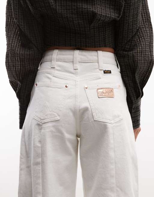 Wrangler X Lainey Wilson barrel jeans i hvid, 4 af 5
