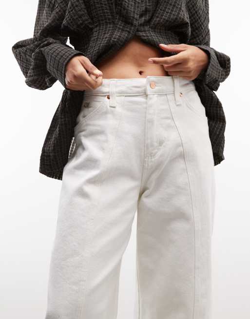 Wrangler X Lainey Wilson barrel jeans i hvid, 5 af 5