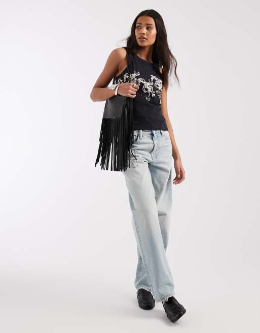 Wrangler x Lainey Wilson - Cowboy-tanktop in zwart, 2 van 4