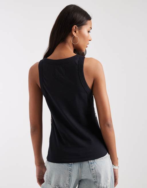Wrangler x Lainey Wilson - Cowboy-tanktop in zwart, 3 van 4