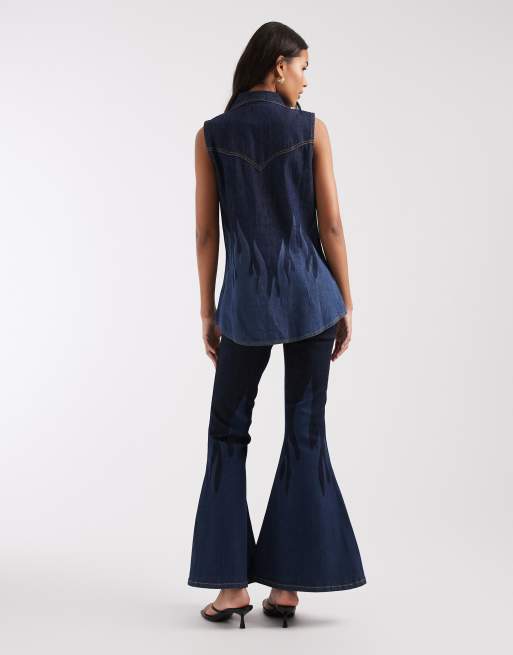 Wrangler x Lainey Wilson - Flame - Jean évasé - Indigo, 3 de 5