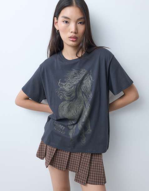Wrangler X Lainey Wilson graphic print t-shirt in dark blue