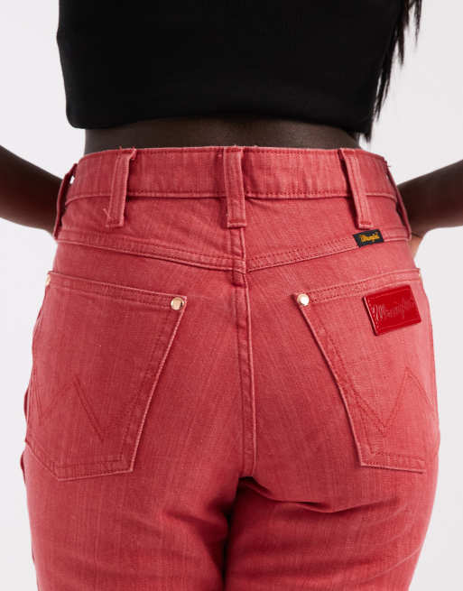 Wrangler x Lainey Wilson - Jean évasé - Rouge délavé, 4 de 5