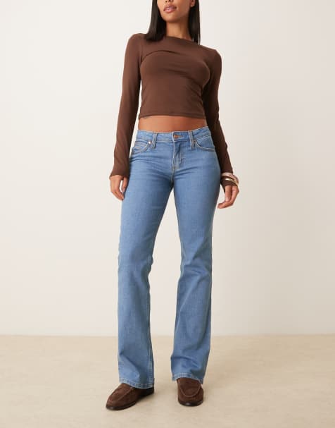 Wrangler x Lainey Wilson – Niebieskie jeansy bootcut - view 1