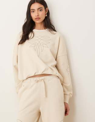 Wrangler x Lainey Wilson - Sweat d'ensemble style cow-boy - Écru-Neutre