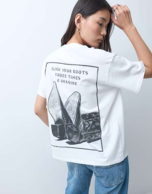 Wrangler X Lainey Wilson t-shirt imprimé au dos blanc, 5 de 9