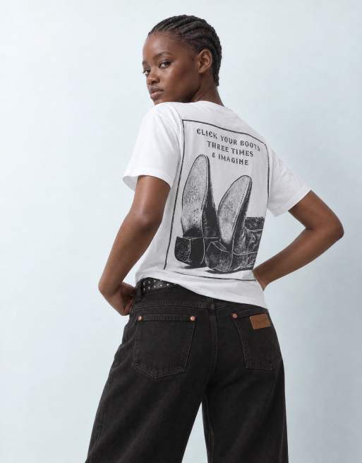 Wrangler X Lainey Wilson t-shirt imprimé au dos blanc, 8 de 9