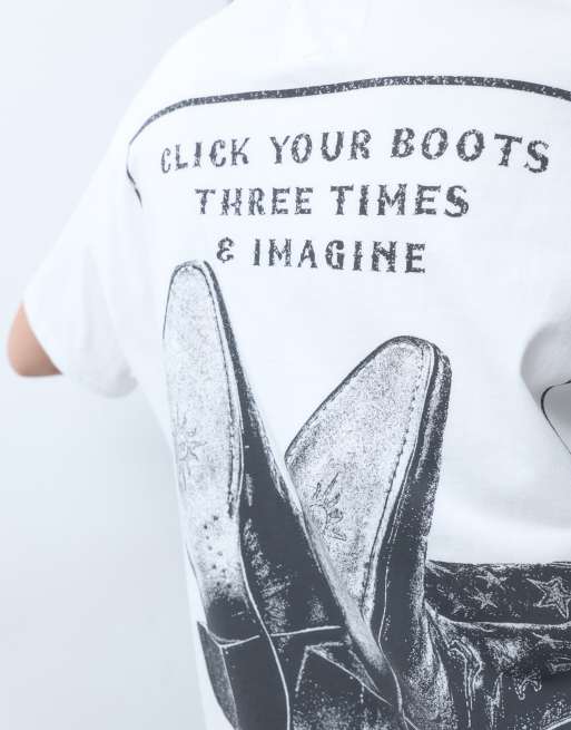 Wrangler X Lainey Wilson T-shirt med rygprint i hvid, 4 af 9