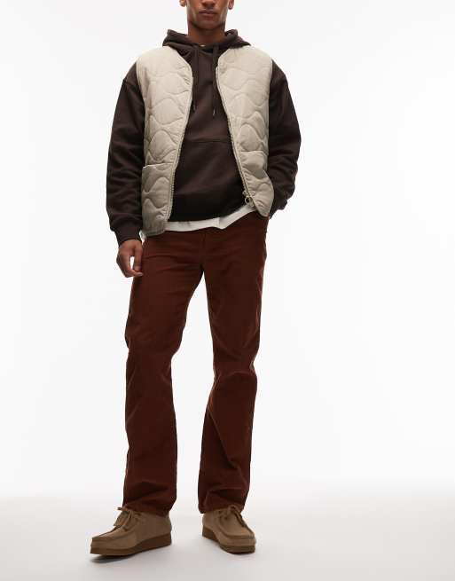 Wrangler x Stranger Things - 13MWZ Original Cowboy - Brune jeans med lige ben i fløjl, 2 af 5