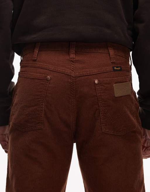 Wrangler x Stranger Things - 13MWZ Original Cowboy - Brune jeans med lige ben i fløjl, 4 af 5