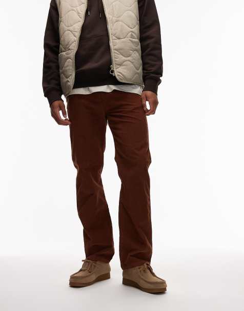 Wrangler x Stranger Things 13MWZ original cowboy straight fit jeans in brown cord