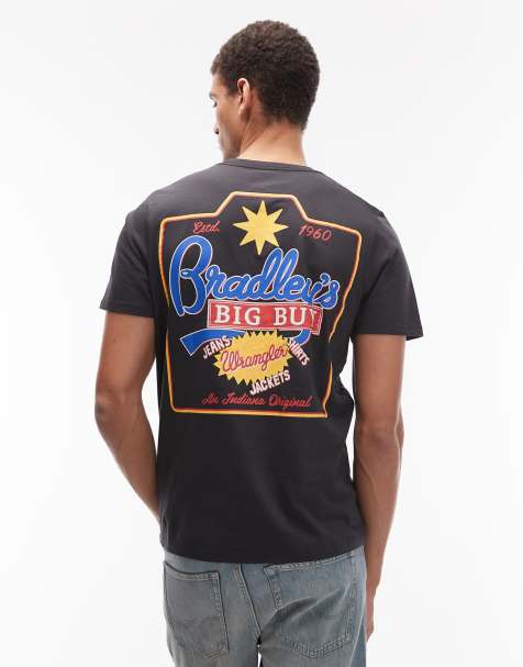 Wrangler x Stranger Things graphic back print t-shirt in black - view 1