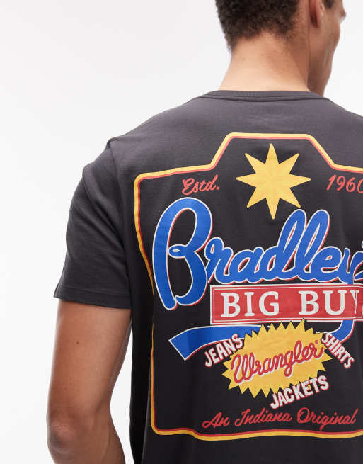 Wrangler x Stranger Things graphic back print t-shirt in black, 5 of 5