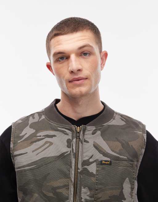 Wrangler x Stranger Things - Grøn vest med camouflageprint, 5 af 5