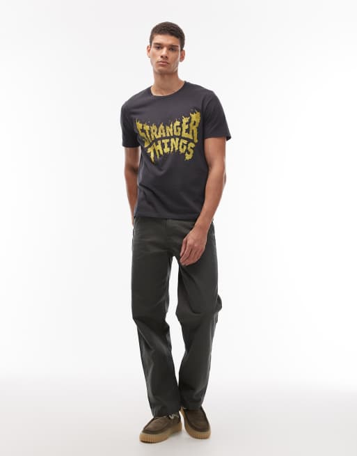 Wrangler x Stranger Things – Svart t-shirt med logga och tryck, 2 av 5
