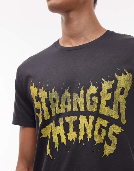 Wrangler x Stranger Things - T-shirt met grafische logoprint in zwart, 5 van 5