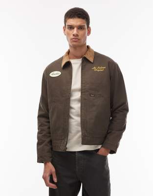 Wrangler Wrangler x Stranger Things workwear jacket in black