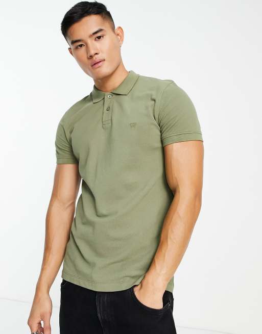 Wrangler – Zielona koszulka polo